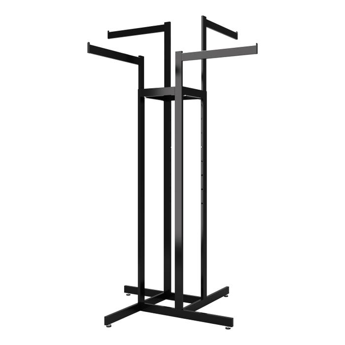 4-Way Rectangular Tubing Rack w/ Straight Arms – Impact Wall Brands