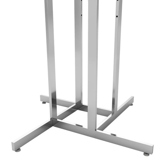 4-Way Rectangular Tubing Rack w/ Straight Arms – Impact Wall Brands